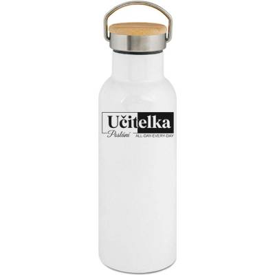 123TRIKO termoska Učitelka, poslání, černý tisk 500 ml dárek