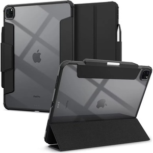 Spigen Ultra Hybrid Pro, черен - iPad Pro 12.9" 2024 (ACS07006)