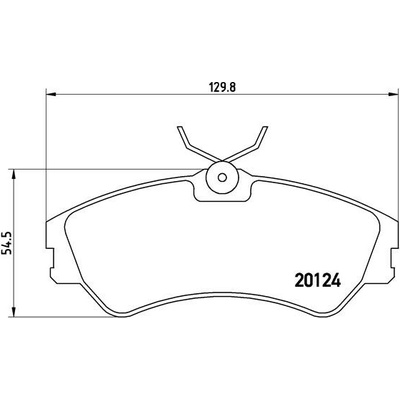 Sada brzdových platničiek, vždy 4 kusy v sade BREMBO P 85 028 (P85028)