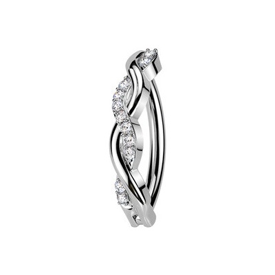 Šperky4U Piercing do pupíku se štítem WP0114