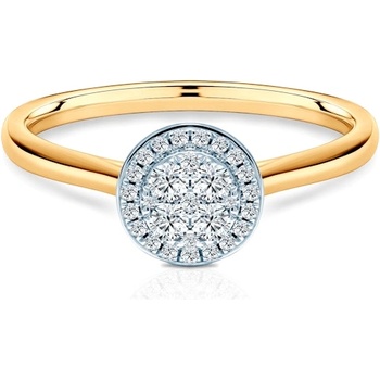 SAVICKI Годежен пръстен Savicki: двуцветно злато, диаманти