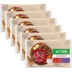 PURINA ONE MINI Dog Active Говеждо и патица в сос 6 x (4 x 85 г)