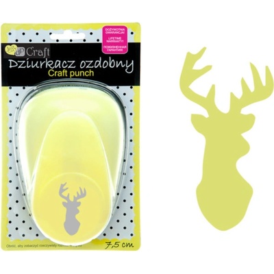 dpCraft Dekorační děrovačka 7,5cm – jelen (JCDZ-130-382)