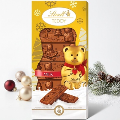 Lindt Teddy tabulková Mléčná čokoláda 120 g