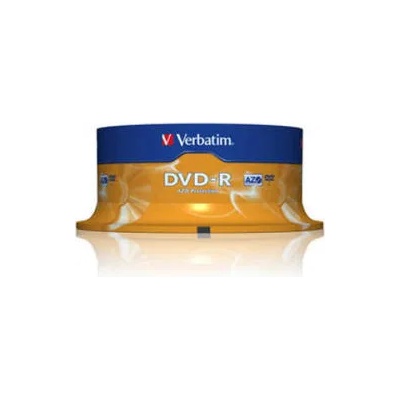 Verbatim DVD-R 4.7GB 16X - Шпиндел 25бр. Azo