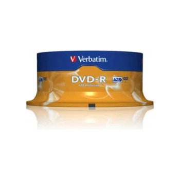 Verbatim DVD-R 4.7GB 16X - Шпиндел 25бр. Azo