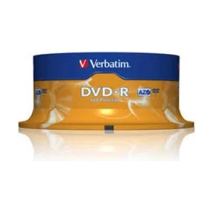 Verbatim DVD-R 4.7GB 16X - Шпиндел 25бр. Azo