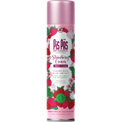 Pis Pas suchý šampon na vlasy Strawberry Cream 200 ml