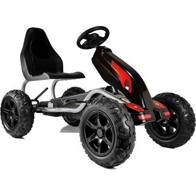 Tomido Šlapací motokára B012 nafukovací kola černá