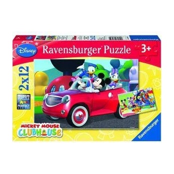 Ravensburger Пъзел Ravensburger 2х12 елемента, Мики и Мини Маус и приятели, 707909