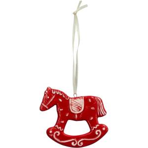 Dakls Керамична Коледна украса 10 cm Vinterby - Dakls (FUD368)
