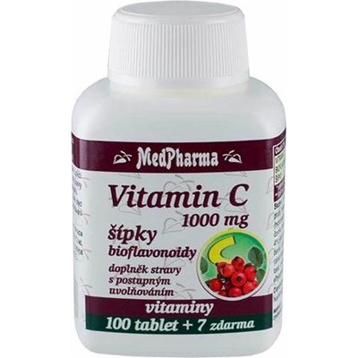 MedPharma Vitamín C 1000 mg so šípkami s postup.uvoľňovaním 107 tabliet