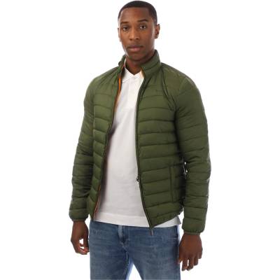 AQUASCUTUM Яке AQUASCUTUM Men's Long Sleeve Medium Puffer Jacket - Army Green