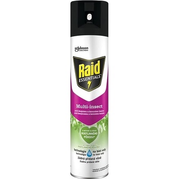 Raid Essentials Multi Insect Insekticid proti létajícímu a lezoucímu hmyzu spray 400 ml