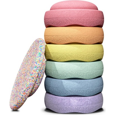 Stapelstein Super Confetti Rainbow Set pastel
