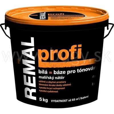 BARVY A LAKY TELURIA REMAL Profi Tónovateľná interiérová maliarska farba, vysoká belosť 91%, biela 3kg