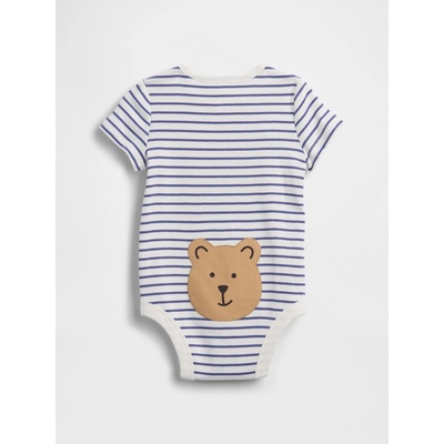 Dojčenské body GAP Brannan Bear modrá biela