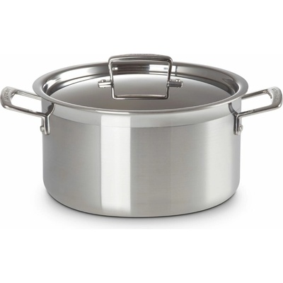 Le Creuset Kastról CLASSIC 24 cm, 6 l, strieborná, nerezová oceľ
