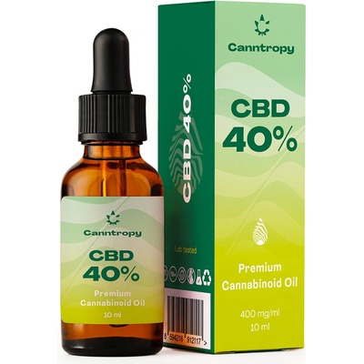 Canntropy CBD prémiový kanabinoidný olej 40 % 4000 mg 10 ml
