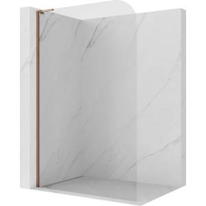 Mexen Kioto-P L душ панел тип Walk-in 90 x 200 см, прозрачно 8 мм, розово злато (800-090-103-60-00-P)