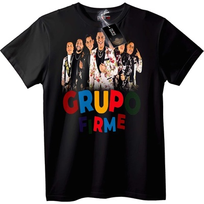NOONEBRAND Тениска на група Grupo Firme - XL, Black