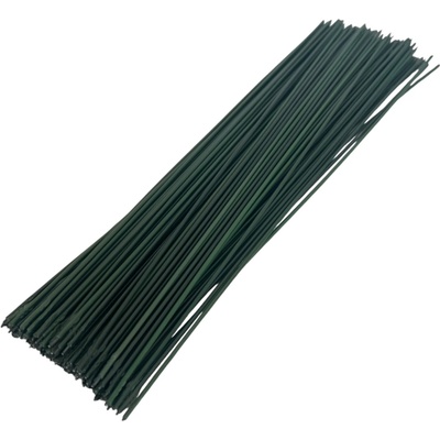 Aranžérsky drôt poplastovaný 2mm 30cm 100ks - zelený