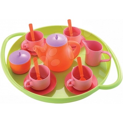 Écoiffier 975 Bubble Cook čajová sada růžovo-oranžovo-zelená