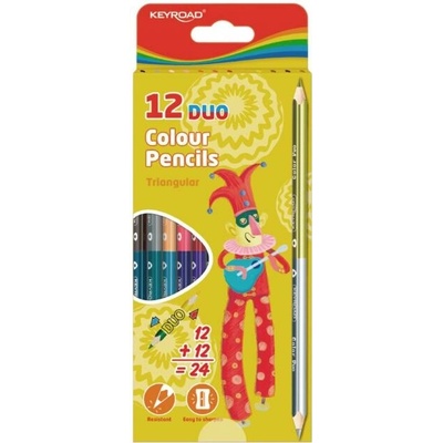 Keyroad Duo farbičky 12 ks 24 farieb KR971281