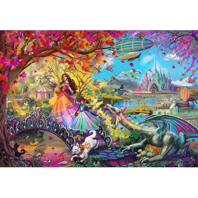 Bluebird Puzzle - Puzzle Autumn Castle Festival - 1 000 piese