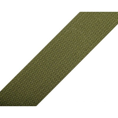 Popruh bavlněný 490011/4802 khaki, šíře 3cm (popruh v metráži)
