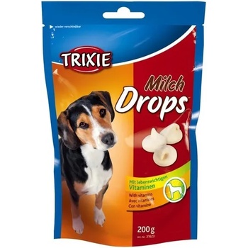 TRIXIE Milch Drops - млечен дропс бонбони с бял шоколад , витамини за кучета, 2 броя х 200 гр
