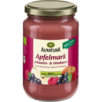 Alnatura Bio jablečné pyré s rybízem a malinou 360 g