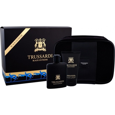 Trussardi Black Extreme Man EDT 50 ml + sprchový gél 100 ml + etue darčeková sada