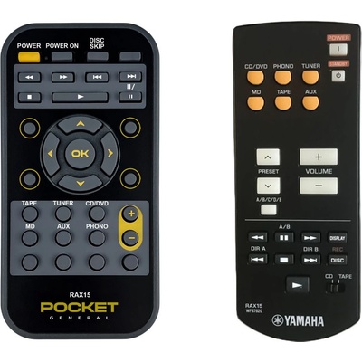 GENERAL Yamaha rax15 - дистанционно управление дубликат (rax15)