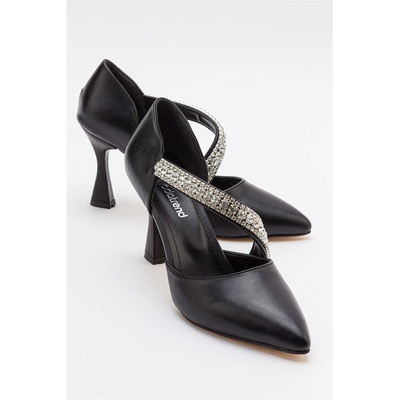 Moda Trend Дамски елегантни обувки с ток - Черни #385458 (385458_Черно)
