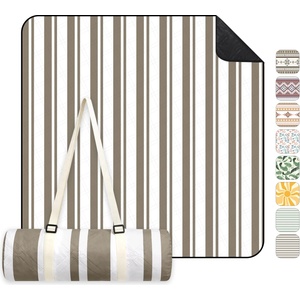 Sekey picnic blanket, waterproof, 200 x 300 cm, beach blanket, sand-free Padded, three-layer structure, PEVA waterproof base, tie strap carry strap, suitable for picnic, camping, beach - PM27 (B0FW4MJYWP)