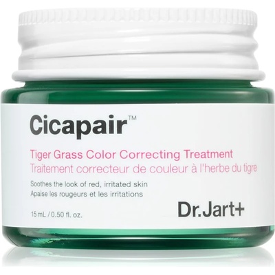Dr. Jart+ Cicapair Tiger Grass Color Correcting Treatment интензивен крем, намаляващ зачервяването на кожата 15ml