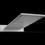 Mexen Waterfall дъждовен душ slim 50 x 22 cm, четка в цвят gun gray - 79190-66 (79190-66)