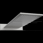 Mexen Waterfall дъждовен душ slim 50 x 22 cm, четка в цвят gun gray - 79190-66 (79190-66)
