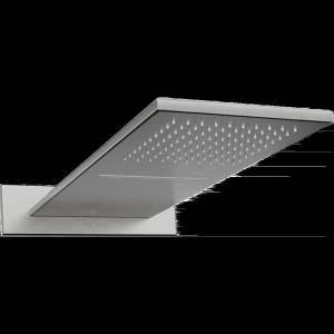 Mexen Waterfall дъждовен душ slim 50 x 22 cm, четка в цвят gun gray - 79190-66 (79190-66)