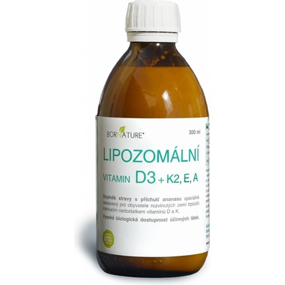 Bornature Lipozomální vit. D + K a hořčík 300 ml