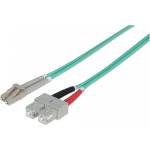 Conneu LC-SC дуплексна пач корда, мултимод OM3, 3 мм. , аква, Conneu (1.5 м) (CNFJ-LCSCOM3DAQ3mm-1.5)