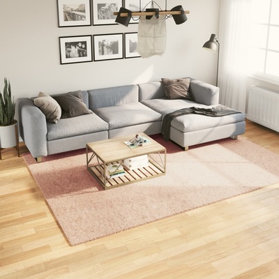 vidaXL Килим HUARTE с къс косъм, мек и миещ се, руж, 200x280 см (375157)