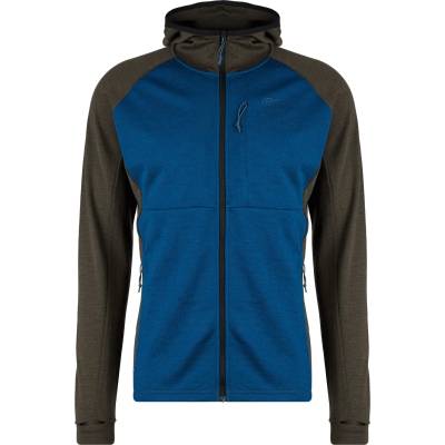 Stoic Мъжко вълнено яке Stoic Merino260 StadjanSt. Hoody Merino hoodie - True Blue / Deep Brown (005-3489-1511)