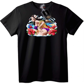 NOONEBRAND Тениска Тропическо плажно момиче - XS, Black