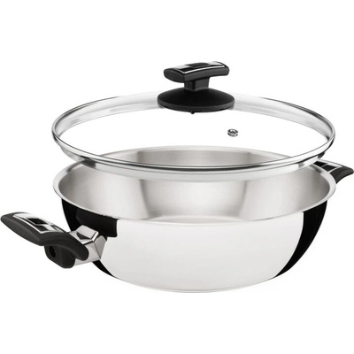 Kolimax Panvica COMFORT 26 cm s držadlami, so skleneným vekom, vysoká