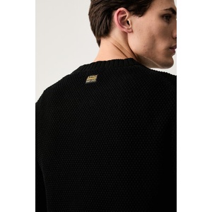 G-Star RAW пуловер мъжки от памук Honey comb structure r (D27106.D631)