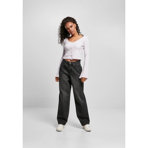 Urban Classics Дамски дънки в черен цвят Urban Classics стил 90-теMODEL117 SALE - , размер 29