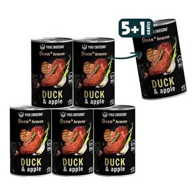 Paka Zwierzaka Seventh Heaven Adult Kačacie s jablkom 6 x 400 g