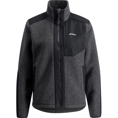 Lundhags Дамско вълнено яке Lundhags Women's Saruk Wool Pile Mid Full Zip Fleece jacket - Charcoal (105-6071-0113)